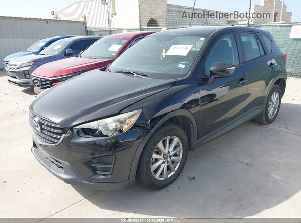 JM3KE2BY4G0911264 2016 MAZDA CX-5 Black Առջևի ձախ երեք քառորդ տեսարան