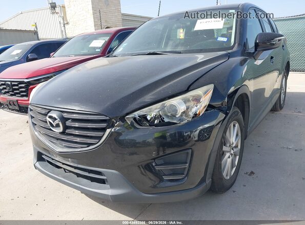 JM3KE2BY4G0911264 2016 MAZDA CX-5 Black Դիմացի տեսք