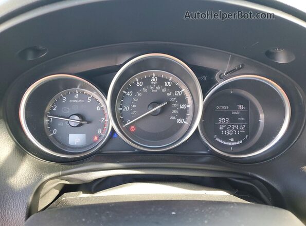 JM3KE2BYXG0756493 2016 MAZDA CX-5 Black Widok zestawu wskaźników