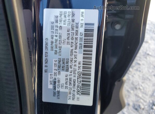 JM3KE2BYXG0756493 2016 MAZDA CX-5 Black Widok naklejki z numerem VIN