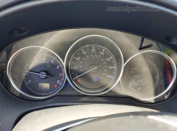 JM3KE2CY0G0664453 2016 MAZDA CX-5 Blue Widok zestawu wskaźników