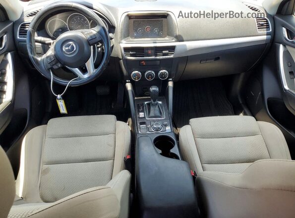 JM3KE2CY0G0664453 2016 MAZDA CX-5 Blue Widok deski rozdzielczej