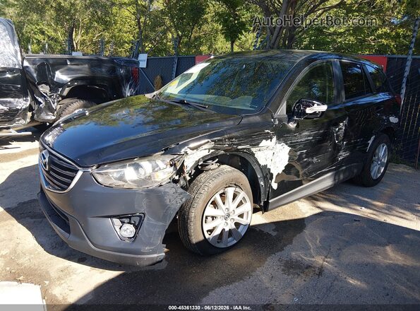 JM3KE2CY2G0633964 2016 MAZDA CX-5 Черный Передняя левая четверть