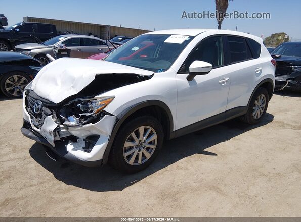 JM3KE2CY3G0737184 2016 MAZDA CX-5 Белый Передняя левая четверть