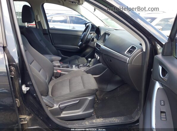 JM3KE2CY4G0691445 2016 MAZDA CX-5 Black Widok wnętrza z przodu