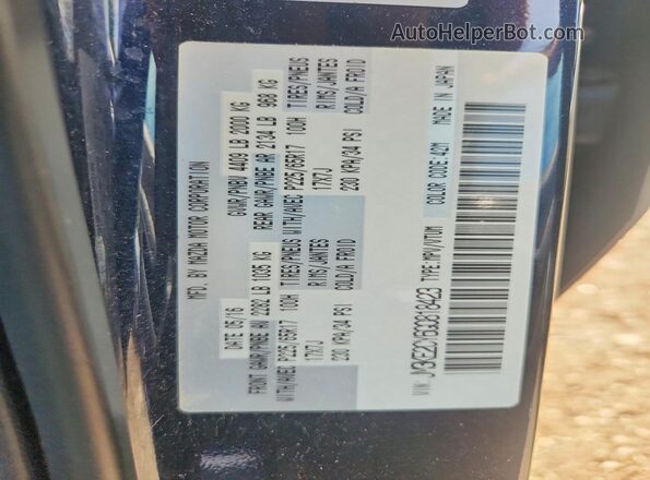 JM3KE2CY6G0818423 2016 MAZDA CX-5 Blue Widok naklejki z numerem VIN