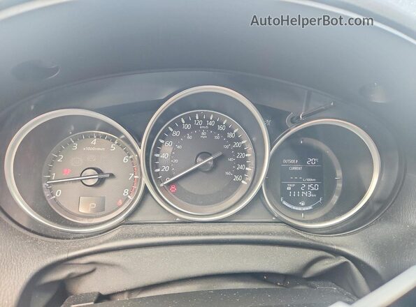 JM3KE2CY6G0818423 2016 MAZDA CX-5 Blue Widok zestawu wskaźników