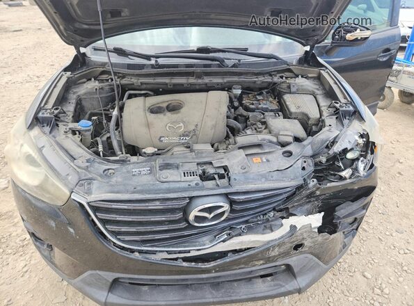 JM3KE2CY7G0771869 2016 MAZDA CX-5 Black Vista del compartimento del motor
