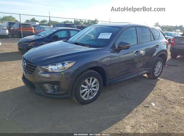 JM3KE2CY7G0893776 2016 MAZDA CX-5 Gray Передня ліва чверть