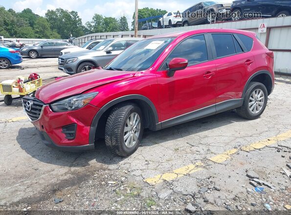 JM3KE2CY8G0757625 2016 MAZDA CX-5 Red Vista tres cuartos delantera izquierda