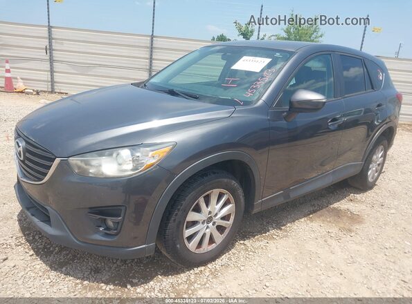JM3KE2CY8G0769970 2016 MAZDA CX-5 Gray წინა მარცხენა ხედი სამი მეოთხედიდან