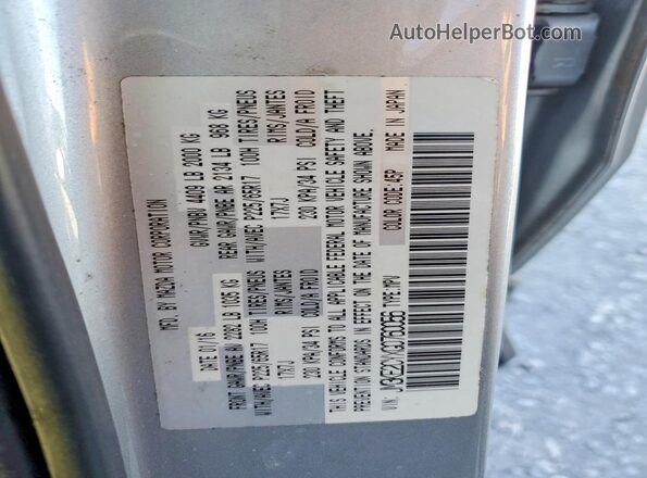 JM3KE2CYXG0760056 2016 MAZDA CX-5 Silver VIN կոդի պիտակի տեսք