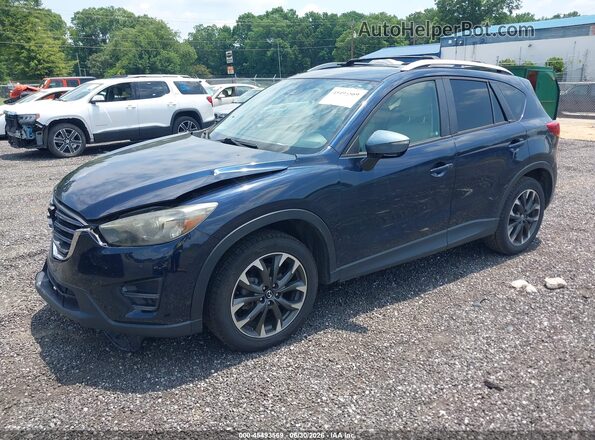 JM3KE2DY0G0687942 2016 MAZDA CX-5 Dark Blue Передняя левая четверть