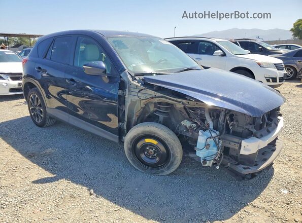 JM3KE2DY7G0749658 2016 MAZDA CX-5 Blue Передня права чверть