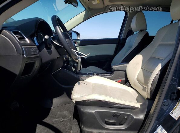 JM3KE2DY7G0749658 2016 MAZDA CX-5 Blue Вид салону спереду