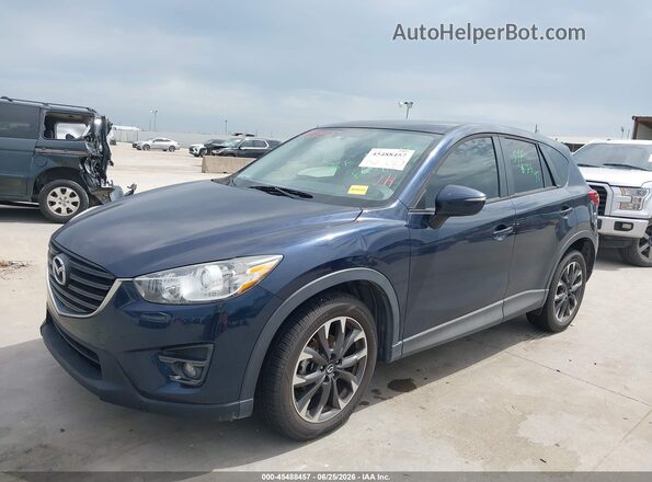 JM3KE2DYXG0906793 2016 MAZDA CX-5 Синий Передняя левая четверть