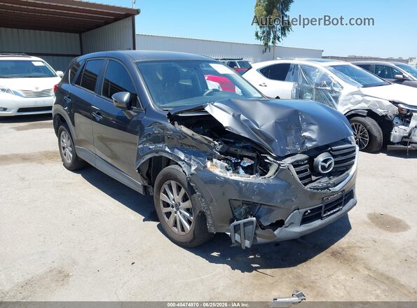JM3KE4BY2G0715870 2016 MAZDA CX-5 Gray Front view