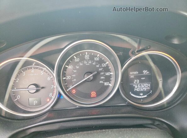 JM3KE4BY3G0608732 2016 MAZDA CX-5 Red Widok zestawu wskaźników