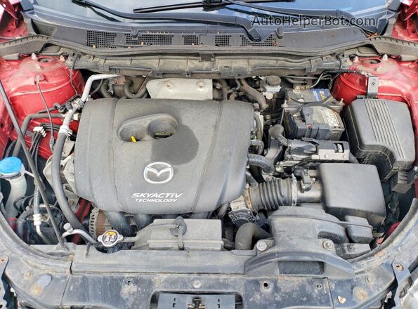 JM3KE4BY3G0608732 2016 MAZDA CX-5 Red Widok wnętrza z tyłu