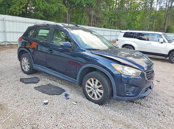 JM3KE4BY3G0630049 2016 MAZDA CX-5 Blue Delantero derecho