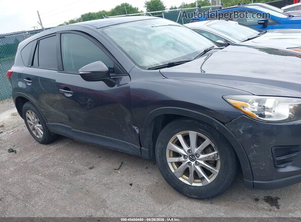 JM3KE4BY6G0758768 2016 MAZDA CX-5 Gray Դիմացի տեսք