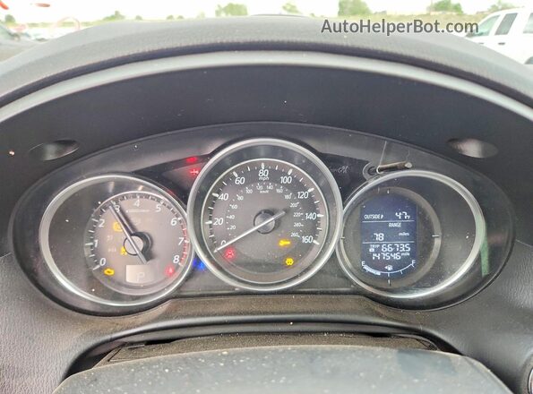 JM3KE4BYXG0840874 2016 MAZDA CX-5 Red Vista del cuadro de instrumentos