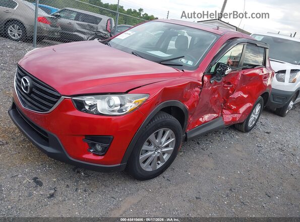 JM3KE4CY1G0803470 2016 MAZDA CX-5 Красный Передняя левая четверть