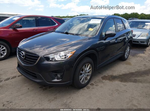 JM3KE4CY8G0898772 2016 MAZDA CX-5 Gray Front left