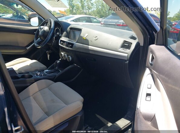 JM3KE4CYXG0908413 2016 MAZDA CX-5 Dark Blue Vista interior delantera