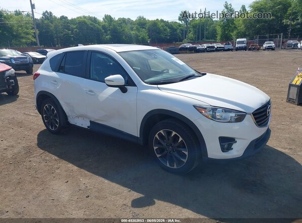 JM3KE4DY0G0857793 2016 MAZDA CX-5 White Widok z przodu