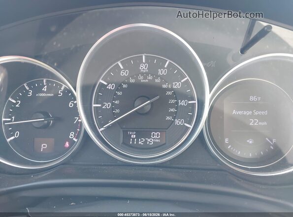 JM3KE4DY3G0617976 2016 MAZDA CX-5 Black Vista de los asientos traseros