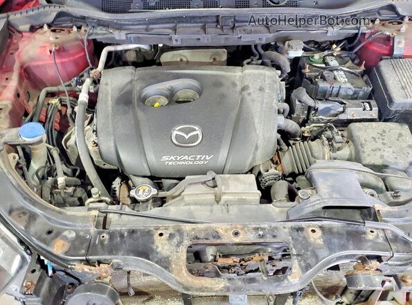 JM3KE4DY3G0641615 2016 MAZDA CX-5 Red ძრავის განყოფილების ხედი