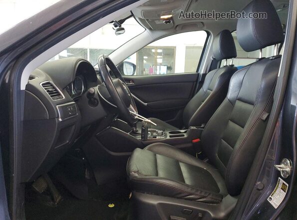 JM3KE4DY3G0762015 2016 MAZDA CX-5 Gray წინა სალონის ხედი