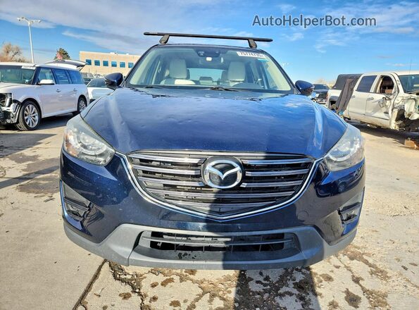 JM3KE4DY3G0785391 2016 MAZDA CX-5 Синий Вид спереди
