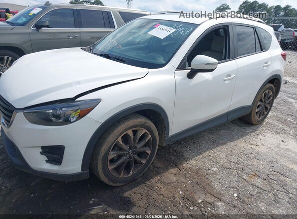 JM3KE4DY4G0609840 2016 MAZDA CX-5 White Vista tres cuartos delantera izquierda