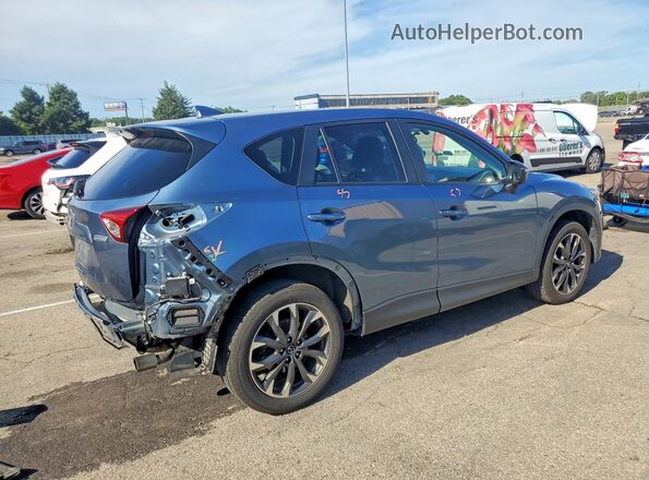 JM3KE4DY4G0782760 2016 MAZDA CX-5 Blue Задня права чверть