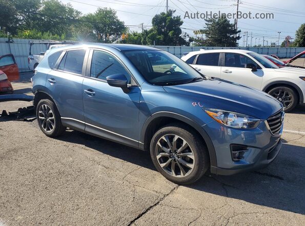 JM3KE4DY4G0782760 2016 MAZDA CX-5 Blue Передня права чверть
