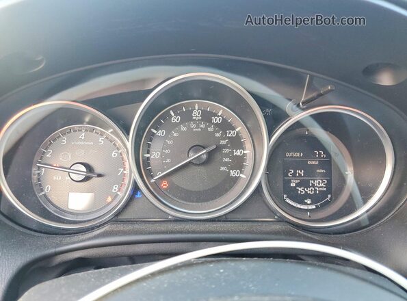JM3KE4DY4G0782760 2016 MAZDA CX-5 Blue Вид щитка приладів