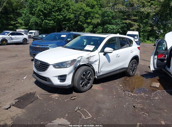 JM3KE4DY5G0705475 2016 MAZDA CX-5 White წინა მარცხენა ხედი სამი მეოთხედიდან