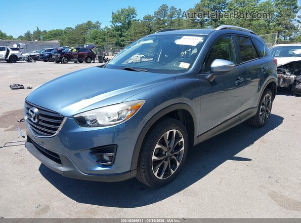 JM3KE4DY6G0777253 2016 MAZDA CX-5 Blue წინა მარცხენა ხედი სამი მეოთხედიდან