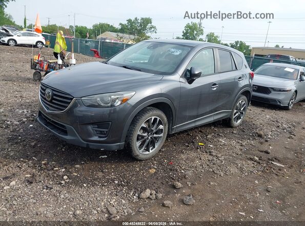 JM3KE4DY6G0808615 2016 MAZDA CX-5 Gray Առջևի ձախ երեք քառորդ տեսարան