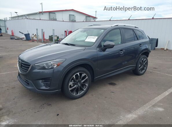 JM3KE4DY6G0877062 2016 MAZDA CX-5 Gray Առջևի ձախ երեք քառորդ տեսարան
