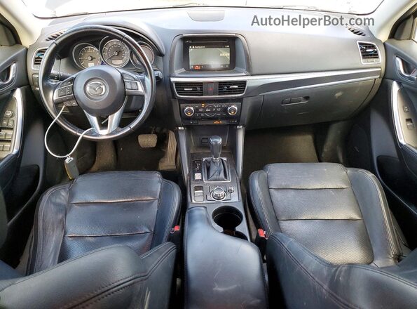 JM3KE4DYXG0713393 2016 MAZDA CX-5 Gray Вид панелі приладів
