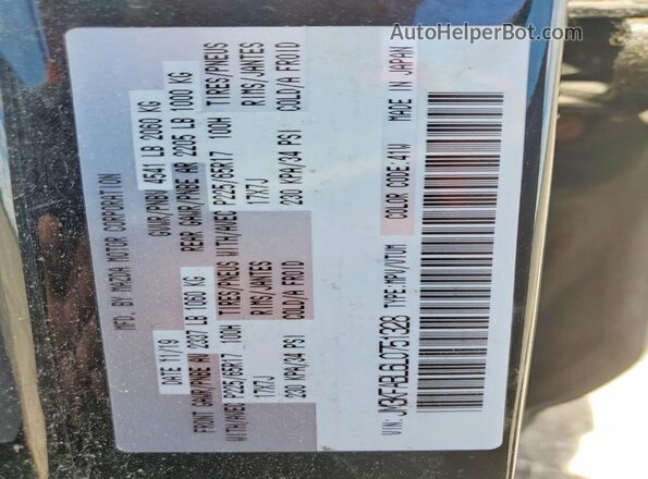 JM3KFABL6L0751328 2020 MAZDA CX-5 Black VIN կոդի պիտակի տեսք