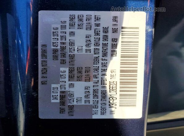 JM3KFABM1L0866329 2020 MAZDA CX-5 Синий Панорамный вид салона 360°