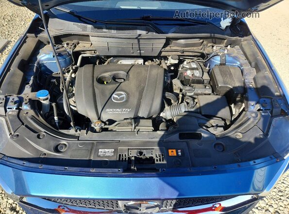 JM3KFABM3J1411182 2018 MAZDA CX-5 Blue Vista del compartimento del motor