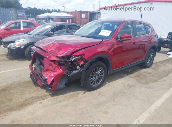 JM3KFABM6K1527736 2019 MAZDA CX-5 Red Առջևի ձախ երեք քառորդ տեսարան