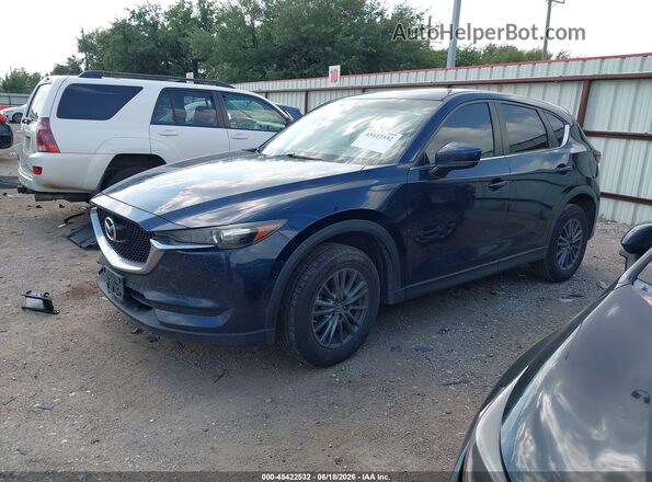 JM3KFACL1H0209947 2017 MAZDA CX-5 Blue Առջևի ձախ երեք քառորդ տեսարան