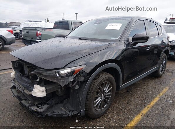 JM3KFACL3H0105508 2017 MAZDA CX-5 Black წინა მარცხენა ხედი სამი მეოთხედიდან