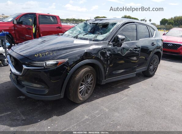 JM3KFACM0K0585894 2019 MAZDA CX-5 Черный Передняя левая четверть